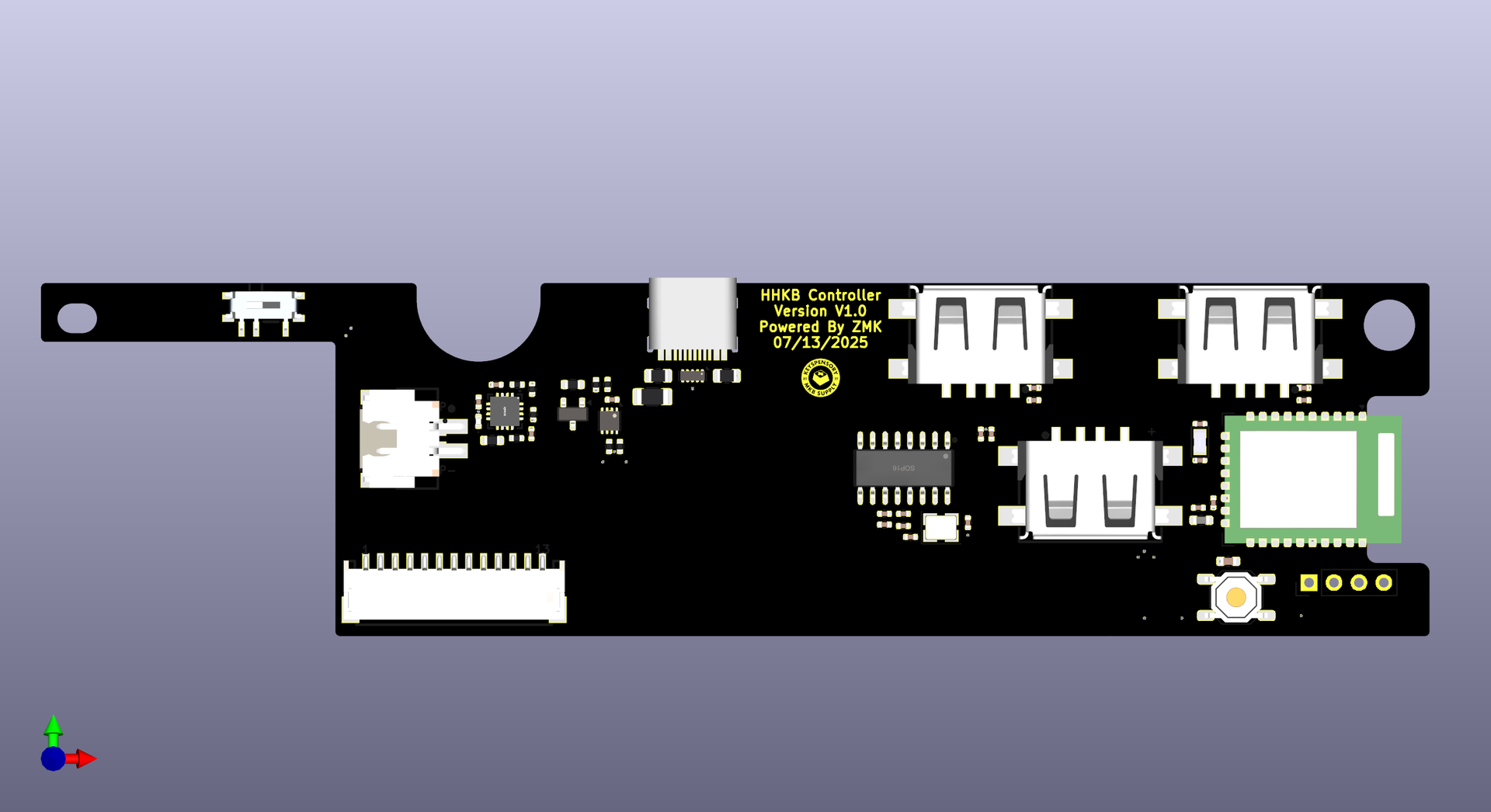 KUSH HHKB (ZMK Powered Pro2 Controller) | Combo with Pro2K